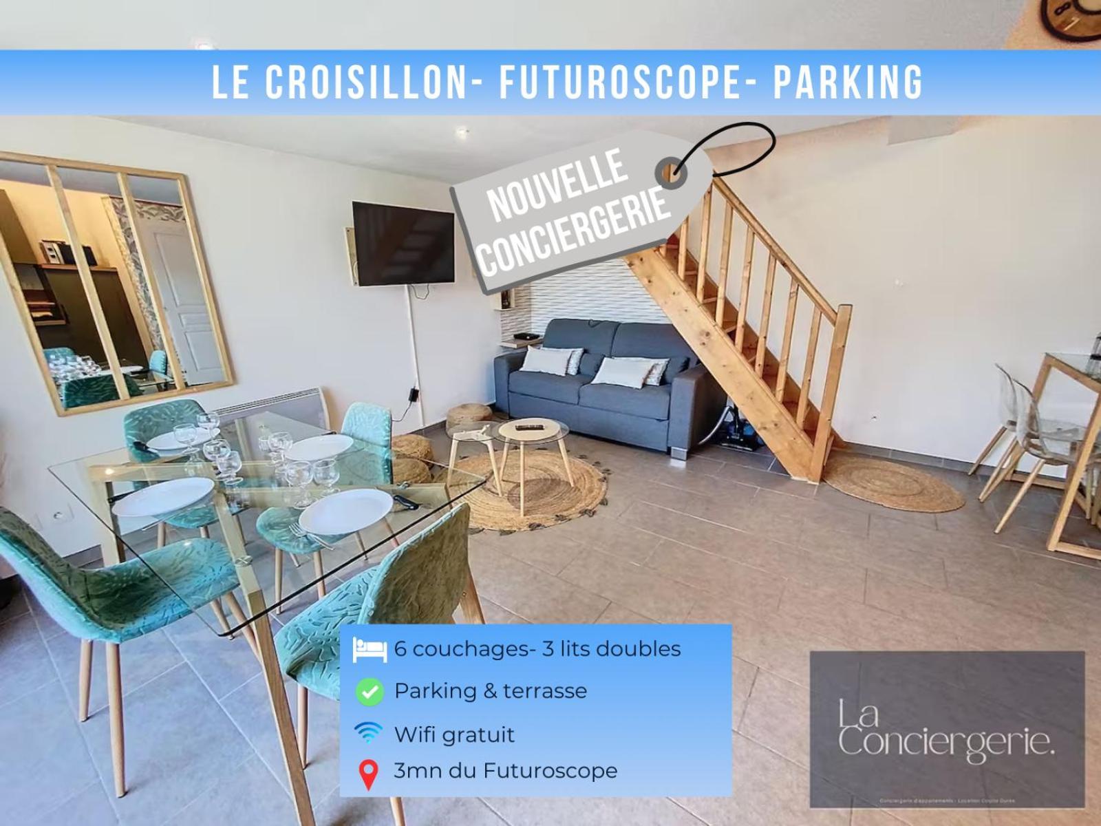 Le Croisillon -Futuroscope-Parking-Laconciergerie Chasseneuil-du-Poitou Kültér fotó